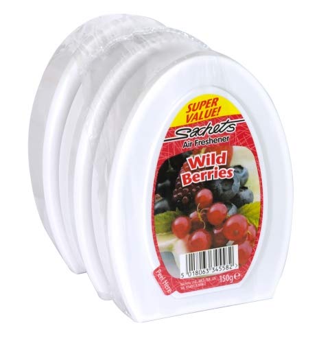 Sachets Désodorisant valeur massif Lot de 3 x 150 g baies sauvages