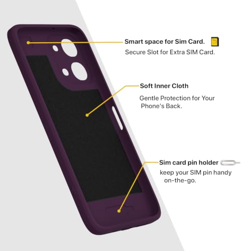 Image of Pikkme Back Cover for Vivo T5x / Vivo Y51 Pro /iQOO Z11x 5G Soft Matte Silicone Mag-Safe Design (Mag-Safe Not Support) Camera Protection | Slim Fit Bumper Cover (Purple)
