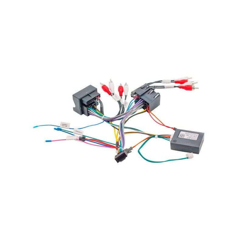 Sound way Fascio Cavo Adattatore CAN BUS comandi a volante compatibile con Audi A3 2004-2008 / A6 2004-2006 / TT 2004-2014 / A4 2002-2008 / B6 B7 S4 B7 B6 RS4 B7 / Seat Exeo Autoradio Android 16 pin