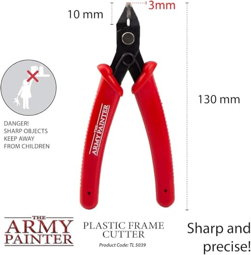 The Army Painter | Plastic Frame Cutters | Kunststoff-Schneidezange| Angusswerkzeug für Kunststoffminiaturen | Edelstahl Präzisionsschneider | Modellbau Werkzeug für Tabletop Wargames