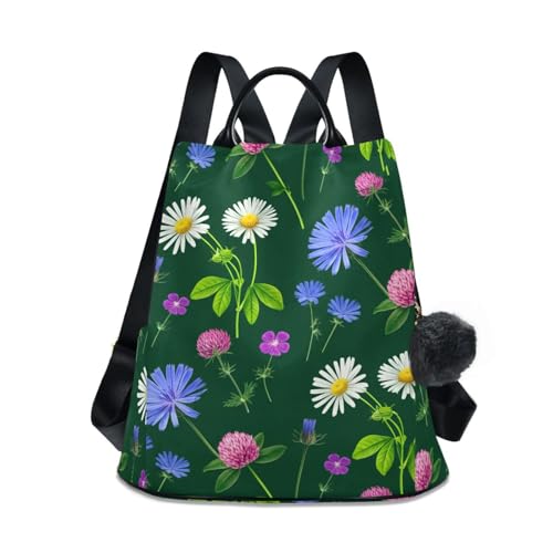 Sac à dos floral femme grande capacité idéal pour sorties et cours