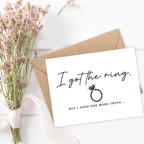 Emily gift I Got The Ring But I Need One More Thing - Funny Wedding Party Card - Bridal Card - Maid Of Honor Proposal Card2