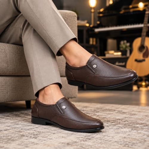 Image of CARLOMAN Genuine Leather Formal Shoes for Men