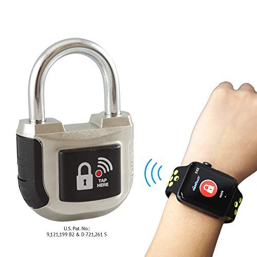 eGeeTouch Smart Padlock Indoor 2nd Gen with Patented Dual Bluetooth+NFC (Single)