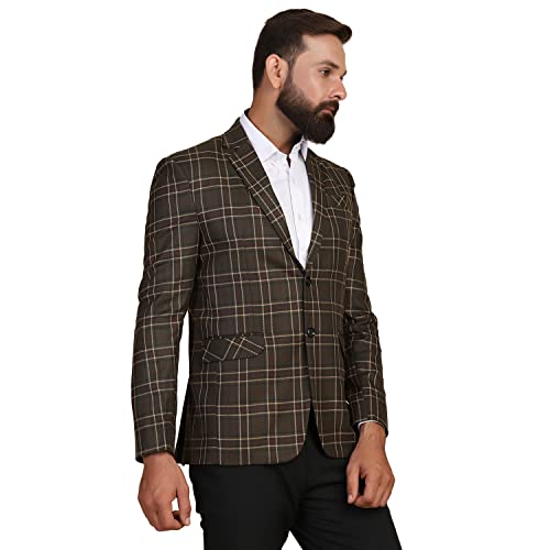 Image of TAHVO Grey Notched Lapel Blazer with Hanky