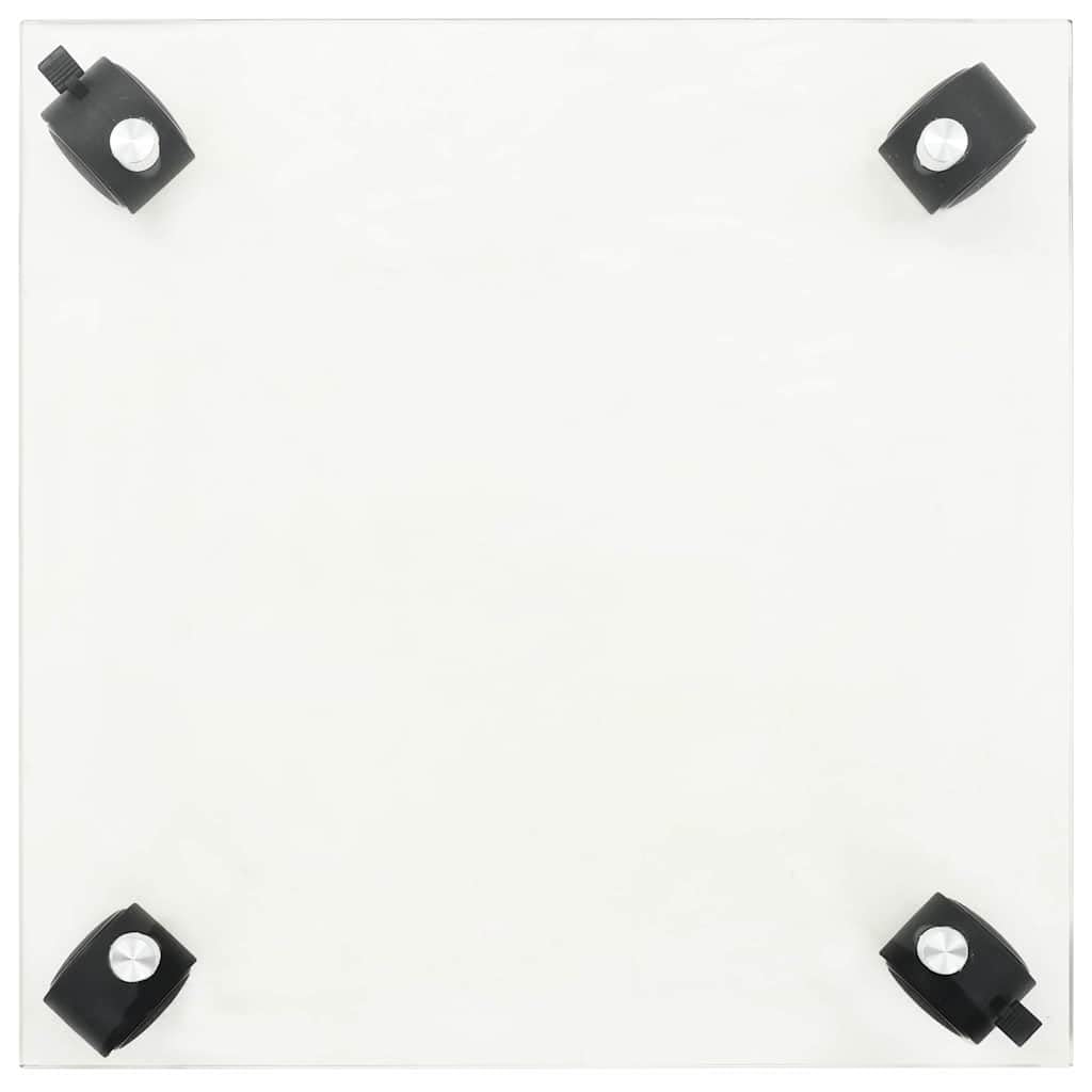 Lot de 4 roulettes carrées en verre trempé 35 x 35 cm