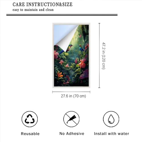 Vinilo decorativo para ventana 27.6Wx47.2L pulgadas miniatura 2