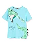 Motiv s.Oliver Jungen Kurzarm T-Shirt, 6224 türkisblau, 116/122/ REG