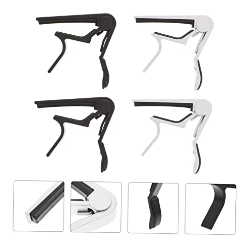 Supvox 4Pcs Guitar Capo Banjo Accessories Decked Accessories Violin Accessories Professional Capo String Clamp For Guitar Uke Capo Guitar Capos Useful Capos Simple Capos Aluminum Decorate #TOP7