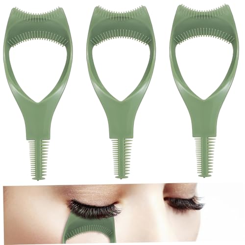 Didiseaon 3 Pcs Eyelash Jam Eyeliner Assist Eyelash Guard for Mascara Make up Tools for Eyes Mascara Brush Mascara Guard for Eyelashes Eyeliner Applicator Tool Mascara Shield Plastic