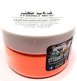 Stardust Mica Neon Pigment Powder for Soap Making, Slime Coloring, Epoxy Resin, Bright True Fluorescent Colors Cold Process Stable Matte Dye Colorant Orange Magma
