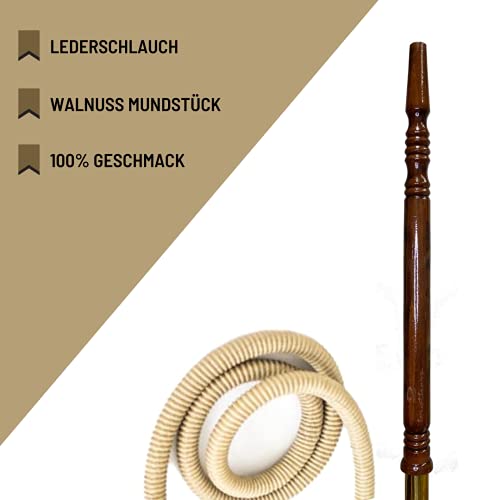 2Brothers Orientalische Wasserpfeifen Shisha Traditionell Hookah Kaminkopf Komplettset Kohlenzange und Zubehör Messing… – Bild 5