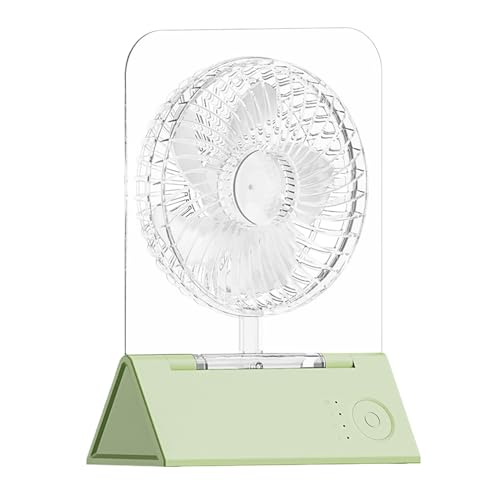 Zuasdvnk Ventilador pequeño y tranquilo, ventilador de escritorio - Ventilador de escritorio personal plegable,Portable 4 velocidades ajustables Dispositivo de enfriamiento para la cocina de la cocina
