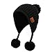 Produktbild AMY Bluetooth Beaniehut Kopfhörer, HD Stereo Bluetooth Kopfhörer Drahtlose Intelligente Beanie Headset Mit Earflap Pom Für Frauen Mädchen Eingebautes Mikrofon Bluetooth 4.2,A