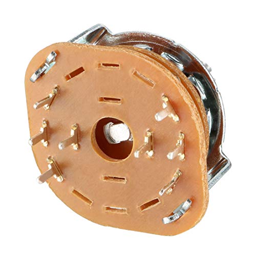 Uxcell 2P3T 2 Pole 3 Position Selectable Single Deck Band Channel Rotary Switch Selector #TOP3
