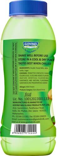 Image of Govind Funzz Flavoured Milk with Three Flavours - Badam, Pista & Keshar. 200ml Each, Pack of 12.