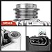 A-Premium Alternator Compatible with Chevrolet Corvette 1997-2001 2003-2013, 5.7L 6.0L 6.2L 7.0L, 145A 12V Clockwise 6-Groove Clutch Pulley, Replace# 10246634, 10305775, 10305775A, 10305775B