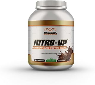 Muscleology Nitro-Up Hydrolyzed Whey Isolate Protein, Infused with BCAAs, EAAs, and Digestive Enzymes (Chocolate, 5 Pound)