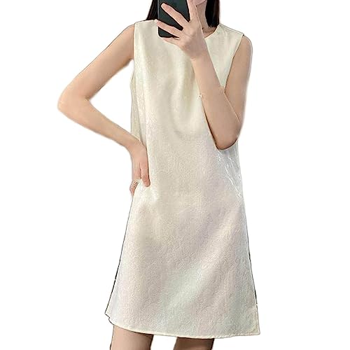 Robe mi-longue en soie pour femme - Robe de soirée fluide