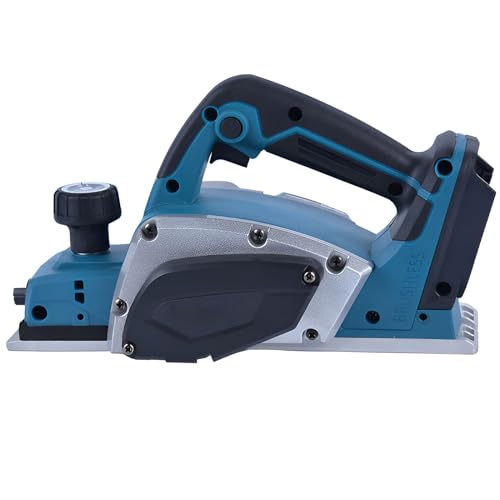 Produktbild von Akku-Hobel 181 Akku-Hobel Kompatibel Mit Makita 18V Akku, Professional 18V Akku Hobel Handhobel Elektrohobel Einhandhobel, Hobelbreite 82 Mm, Spantiefe 2 Mm, 16500RPM, Hobelmaschine Holzhobelmaschine (Ohne Akku Bosch Oberfräse