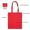 IMFAA Pack of 10 Premium Quality Long Lasting 100% Cotton Canvas Tote Reusable Shopping Bags Ideal for Printing and Embroidery (Red,Large 50x40x60) #4