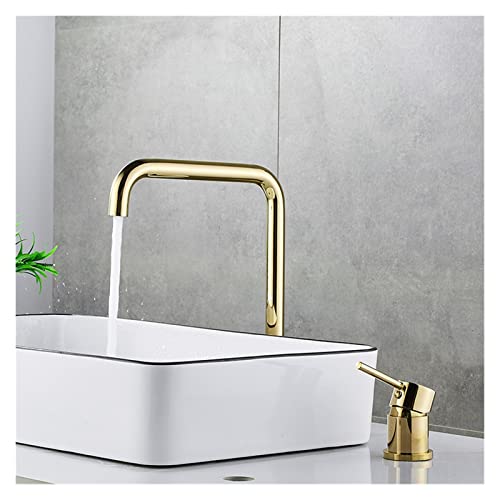 Robinet salle de bain design noir mat de haute qualité à deux trous