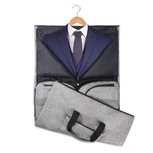 UNIQUEBELLA Carry-on Garment Bag Large Duffel Bag Suit Travel Bag Weekend Bag Flight Bag with Shoe Pouch for Men Women Age: Over 6 Years Old