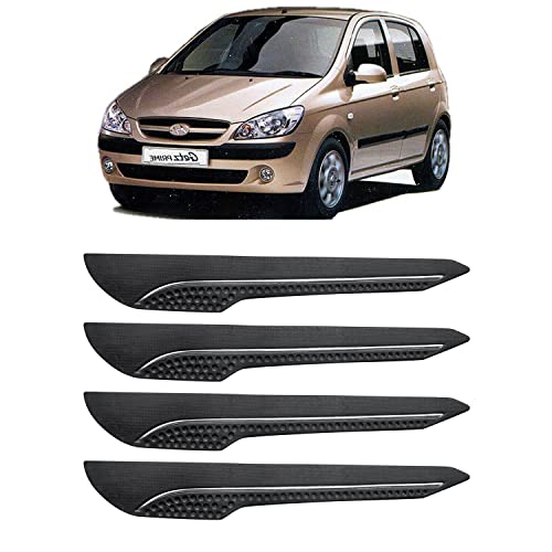 Image of AOSIS-Car Bumper Protector /Bumper Guard for Hyundai Getz with Single Chrome Stripe (4-Pcs)
