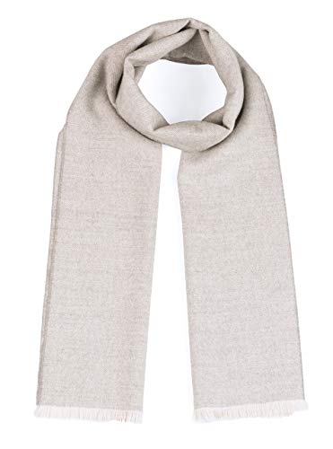 Inca Fashions Lagom Alpaca Scarf -100% Baby Alpaca Wool - Micro Chevron with Eyelash Fringe Edge...