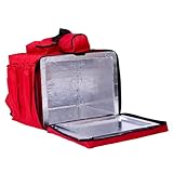 Genérico Bolsa de entrega Mochila Motoboy Laminada Para Entregas Ifood App Delivery Com Isopor 45 litros - Vermelha