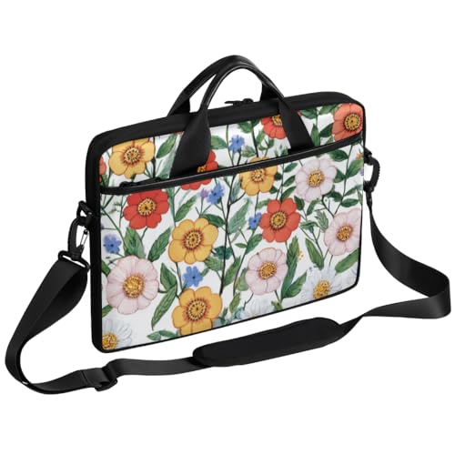 Bolso Maletín para Portátil con Estampado Floral Unisex