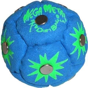 DIRTBAG Mega Metal Footbag, Handmade Footbags, Flying Clipper Original Design, Steel Pellet Blend, Bright Vivid Colors.