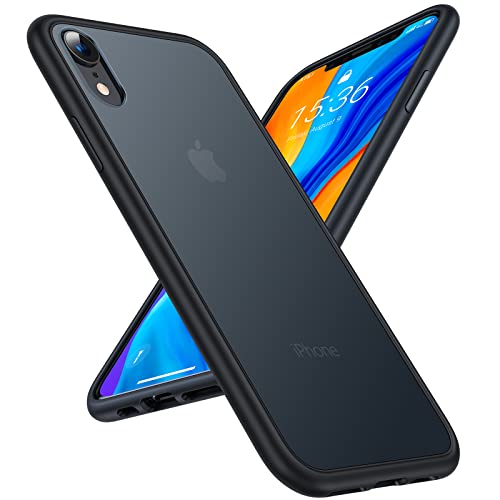 TORRAS Slim Fit for iPhone 13 Case, Ultra Thin Lightweight Grip Fingerprint-Proof Hard PC Cover for iPhone 13 Phone Case 6.1 inch(2021), Black Black for iPhone 13 6.1 inch