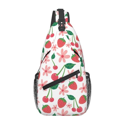 ウエストいちご柄 苺柄 イチゴ柄 ボデ ウエストポーチ ヒップバッグ 軽量 Waist Bag ランニング 多ポケット 大容量 耐摩擦 バイク アウトドア 釣り ハイキング 旅行 登山 仕事 作業用 腰ポーチ 人気 男女兼用