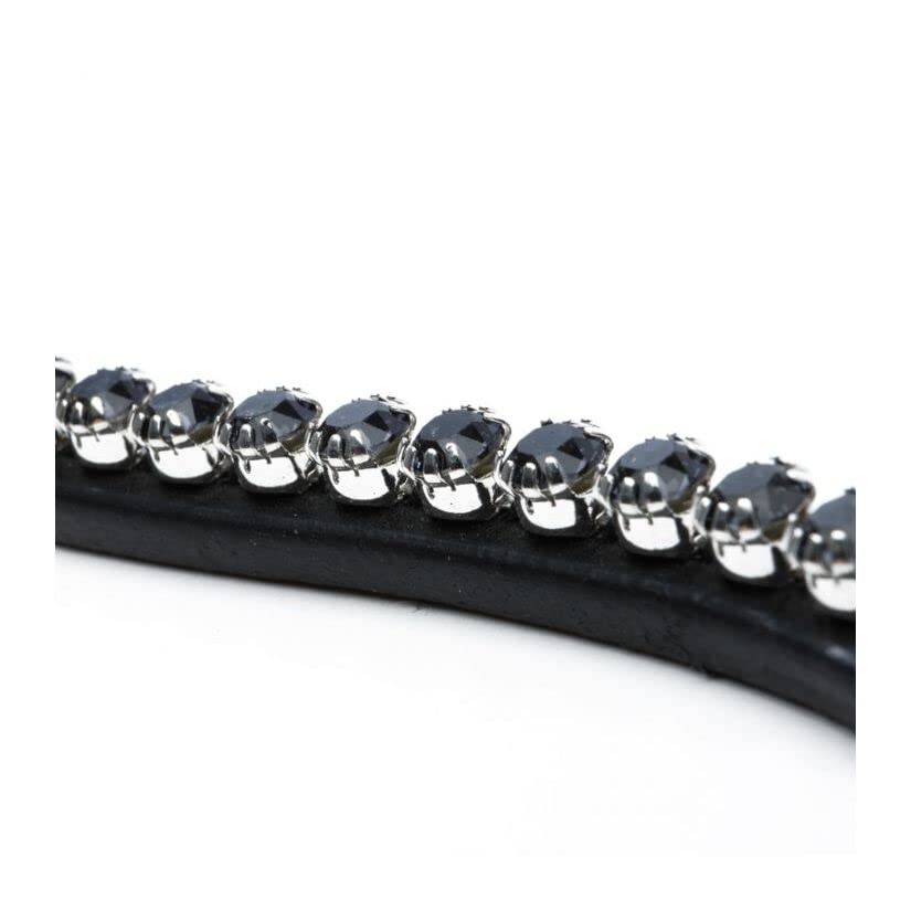 Kavalkade Frontal Splendid frontal fin à strass scintillants et cuir souple