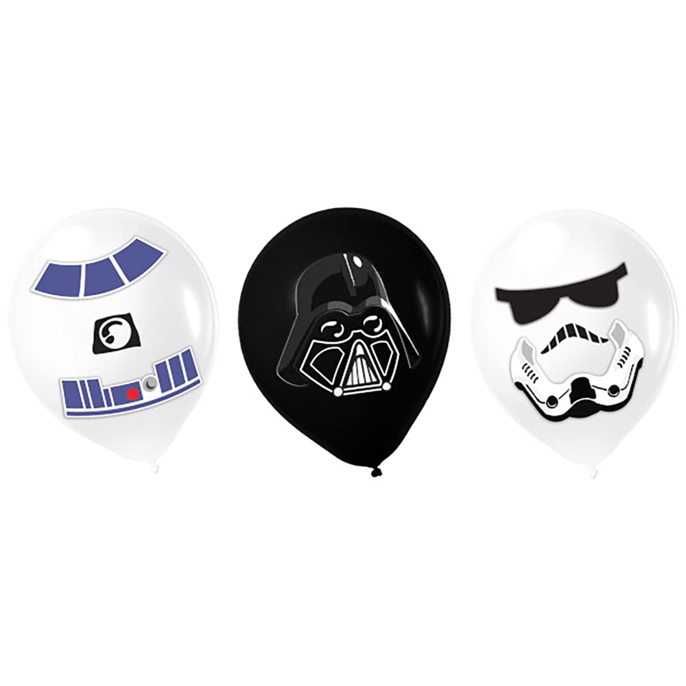 Ballons Star Wars Amscan en latex résistant avec accessoires de fixation inclus