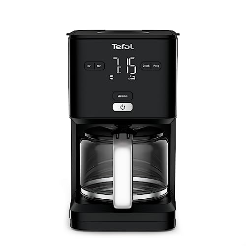 TEFAL SMART'N LIGHT Elektrische Kaffeemaschine schwarz, 1,25 l, programmierbar, 24 Stunden, Aroma-Funktion nach 30 Minuten, tropffrei, CM600810 – Bild 3