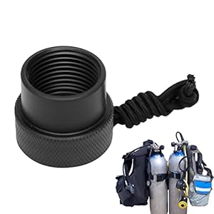 haoshuo Duiken – Duiken met Rotary Cord – Tank Deksel Zwart Duiken Onderwater Duiken DIN Regulator Tank Stop Stofdicht