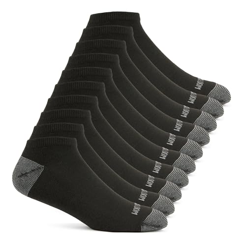 Image of Fruit of the Loom Men's Dual Defense Socks, Odor Protection with Half Cushion, Multi-Packs