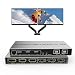 Produktbild Dual Monitor KVM Switch HDMI DisplayPort KVM Switch 4K@60Hz Extended Display 2 in 2 Out KVM Switch 2 Monitore 2 Computer Displayport und HDMI, 3 USB 2.0 Audio Mikrofonausgang 2 USB Kabel