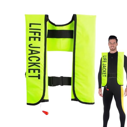 Mihauuke Chaleco Salvavidas para Adultos | Chaleco Inflable Automático de Flotación | Traje De Flotabilidad para Rafting Kayak Piragüismo Surf Paddle Surf Playa