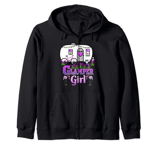 Glamper Girl Funny Camping Glamping Squad Glamping Queen Sudadera con Capucha