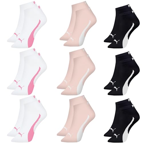PUMA Kit 09 Pares Meias Sapatilha Esportiva Feminino Adulto | KIT - J | 34-39