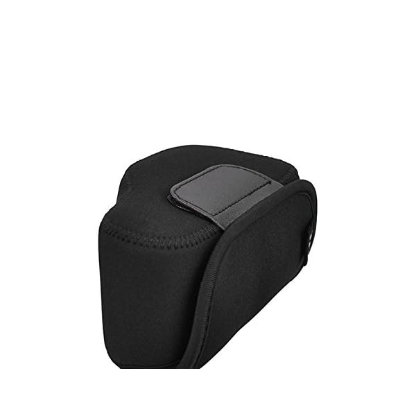 Maxsimafoto - MSF-CS1 Ultra Light Neopren Schwarz Kamera Tasche für Sony A5000, A5100, A6000 A6300 A6500 mit 16-50mm… – Bild 3
