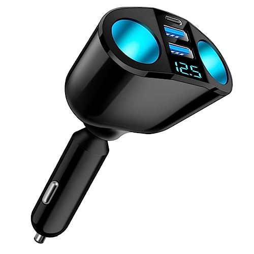 yType-C/QC3.0zYUGYUG 2݃\Pbg VK[\Pbg usb VK[\Pbg dv LEDfW^fBXv[  usb ԍڏ[d usb|[g Ή 12V~24V VK[ usb(ubN)