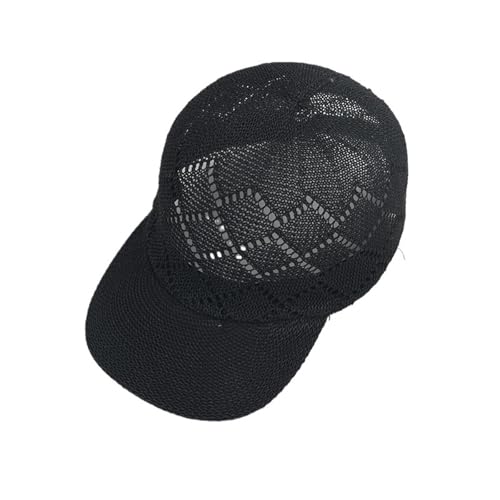 Casquette de baseball respirante anti-UV en herbe tissée pour l'été