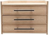 ARI CASA Desk Organizers (3-Tier Drawer) Drawers and Sleek Black Handles I Drawer Storage Box with Trays for Tabletop - Workspace Office Toiletries Supplies Tool Caddy - Wooden Storage Cabinet