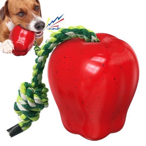 Pelotas para perros - Juguetes para perros | Juguetes para perros | Pequeñas bolas chirriantes para cachorros | Entrenador de masticación de frutas, juguete interactivo para entrenamiento, persecución