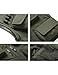 Vanchenl Herren Freizeit Safari Angeln Outdoor Arbeit Weste Jacke Foto Reise Cargo Mesh Weste Multi Taschen Armeegrün XL