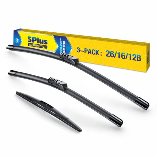 3 Wipers 26/16/12 Replacement For SUBARU CrossTrek 2023 2022 2021 2020 2019 2018 Impreza 2023-2017 wiper blades(Set of 3) 26 Inch+16 Inch Windshield Wiper Blades with 12 Inch Rear Wiper Blade